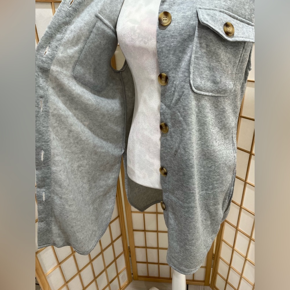 Shein flap pocket Vest Coat without belt 🐚 - Picture 8 of 12